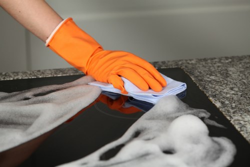Illustration of accessible carpet cleaning information for Finsbury Park users